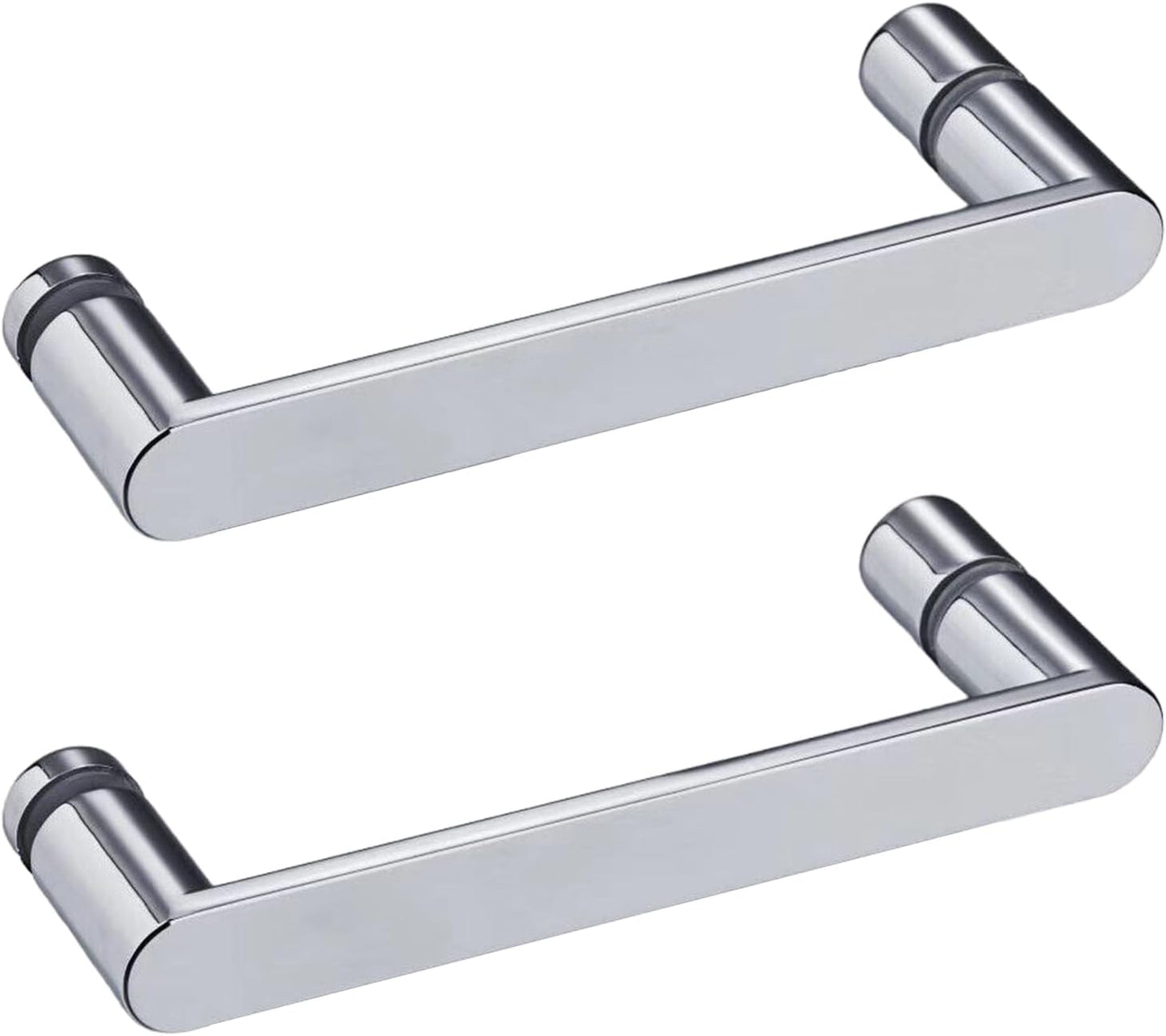 A Pair of Universal Rounded Chrome 160 mm Shower Door Handles