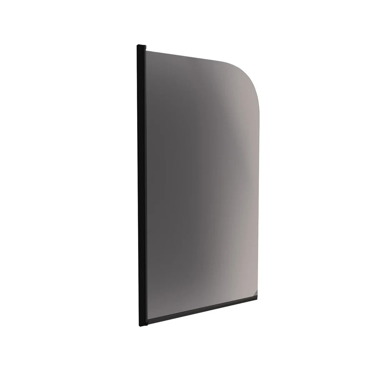 Radius Edge Bath Screen Grey 5mm Thick - Adjustment Size 790-805 - 800 x 1400mm