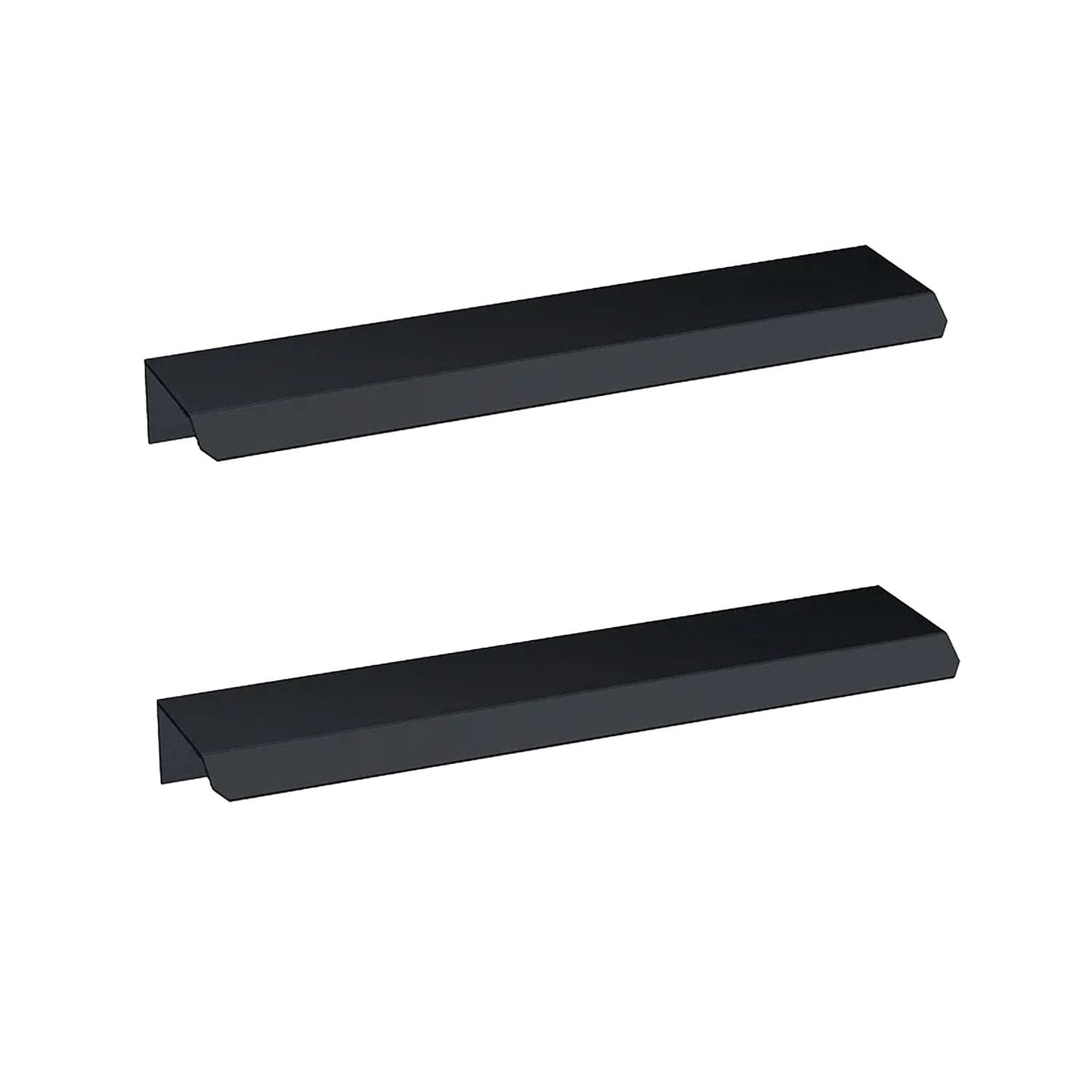 Handles for PMB Vanity with Fixings (Pair) Matt Black - 200w x 30h