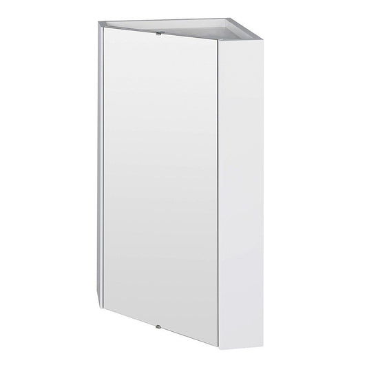 CHELSEA Corner Mirror Cabinet White - 320w x 650h x 320d