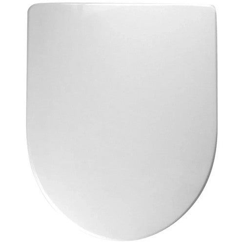 Standard Soft Close D Shape Toilet Seat - White