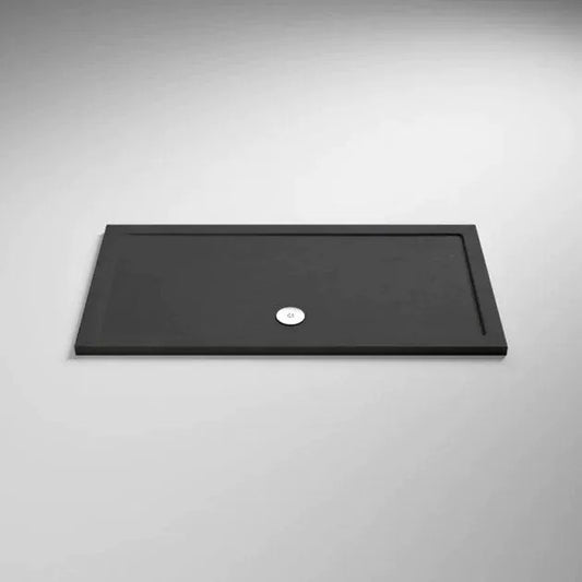 Slip Resistant Rectangular Shower Tray Slate Grey