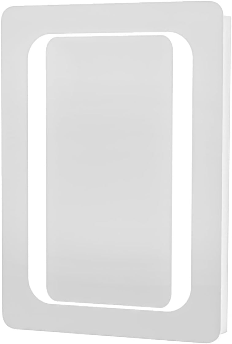 LED Round Corner Bathroom Mirror 500x700mm with Demister & 6000K Lighting