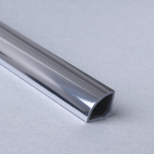 Silver Quarter Round Trim – Aluminum Edge Moulding for Wall, Floor & Ceiling Finish
