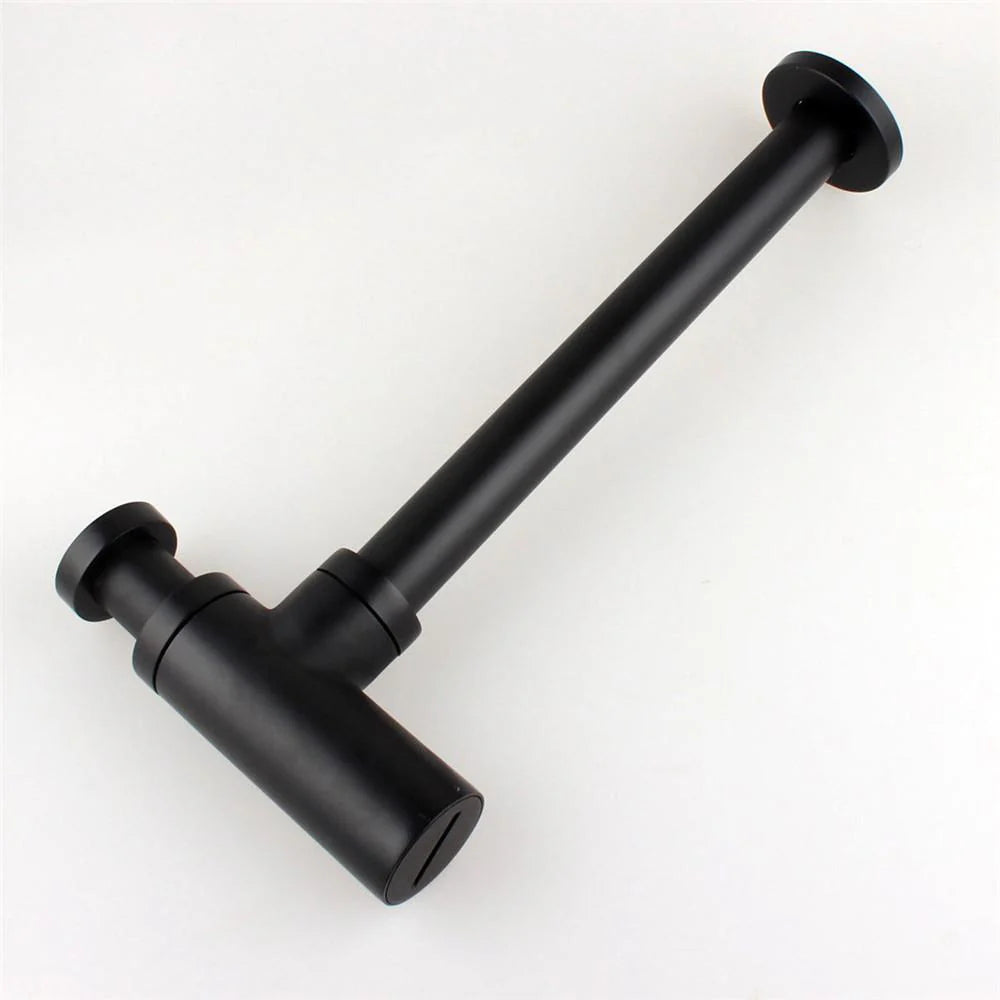 Minimalist Matt Black Bottle Trap – Sleek Modern Basin Waste