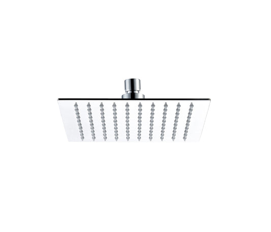 Square Ultra Slim Rainfall Shower Head 200mm Stainless Steel