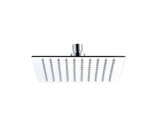 Square Ultra Slim Rainfall Shower Head 250mm Stainless Steel