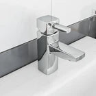 Boston Bathroom Basin Sink Mono Mixer Tap Chrome Solid Brass Ceramic Discs