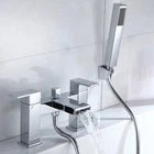 Qubec Bath Shower Mixer Tap – Chrome Finish with Shower Kit & Wall Bracket