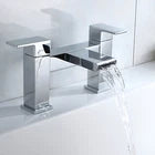 Qubec Bath Shower Mixer Tap – Chrome Finish with Shower Kit & Wall Bracket