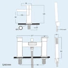 Qubec Bath Shower Mixer Tap – Chrome Finish with Shower Kit & Wall Bracket