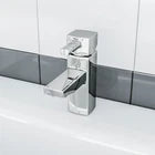 Boston Bathroom Basin Sink Mono Mixer Tap Chrome Solid Brass Ceramic Discs