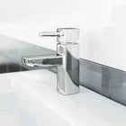 Boston Bathroom Basin Sink Mono Mixer Tap Chrome Solid Brass Ceramic Discs