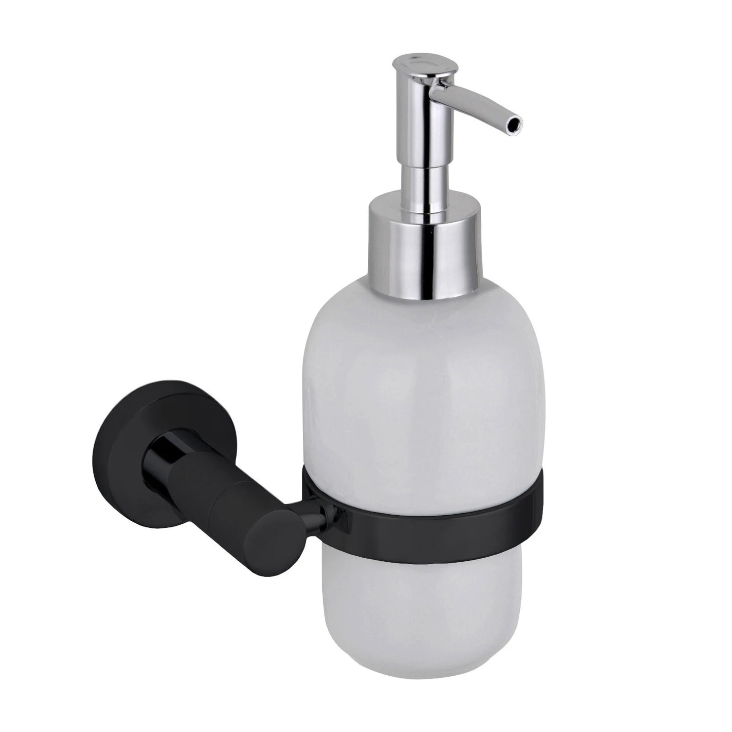 Alpha Matte Black Wall Mounted Soap Dispenser – Bathroom Accessory