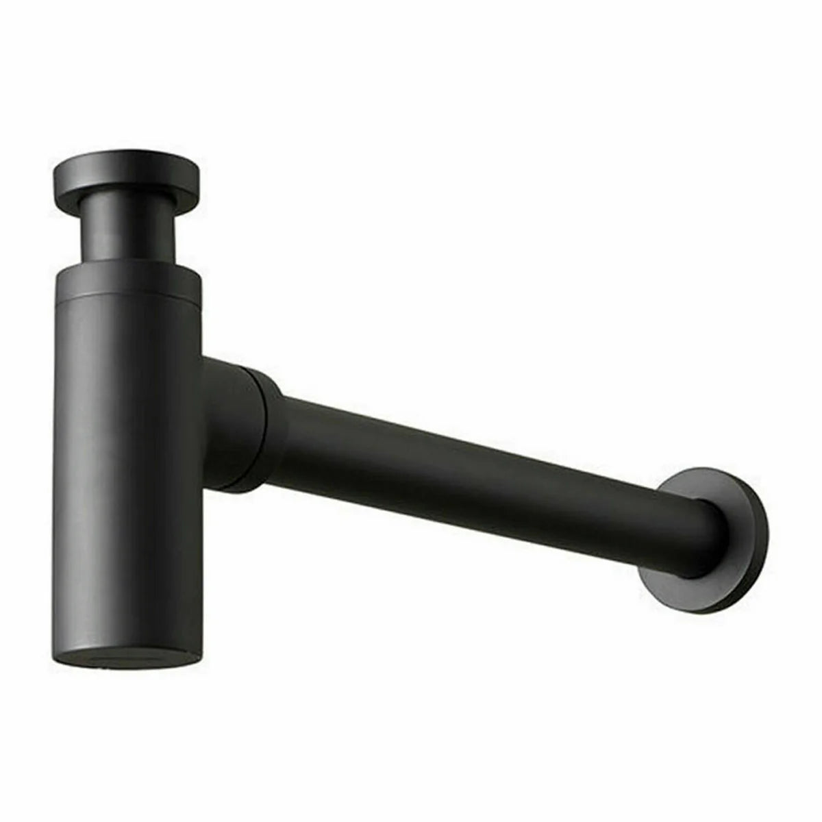 Minimalist Matt Black Bottle Trap – Sleek Modern Basin Waste