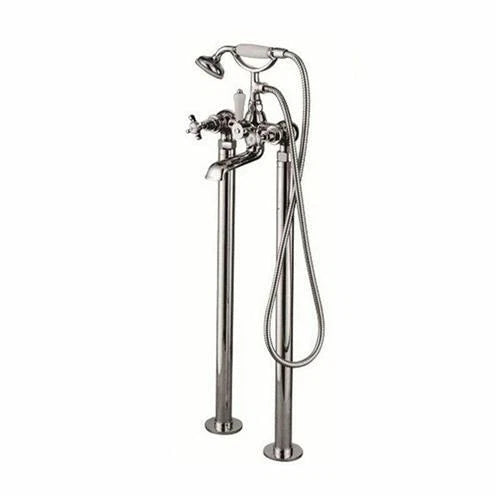 Breeze Freestanding Bath Shower Mixer – Chrome Floor Mounted Tap with Handset