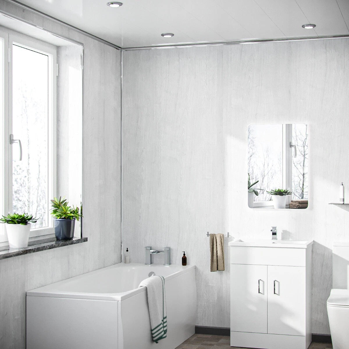 White Wood Matt - Elegant Matte Wood Finish Tile for Walls & Floors