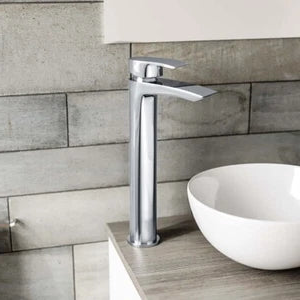 Sleek Tall Basin Mono Mixer Tap – Modern Chrome Bathroom Sink Faucet