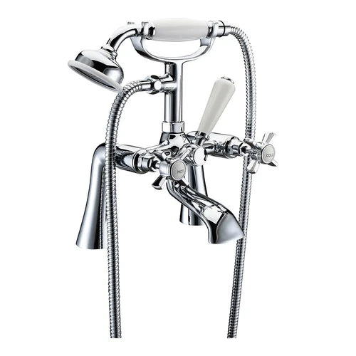 Pure Bath Shower Mixer with Shower Kit & Wall Bracket – Chrome Finish
