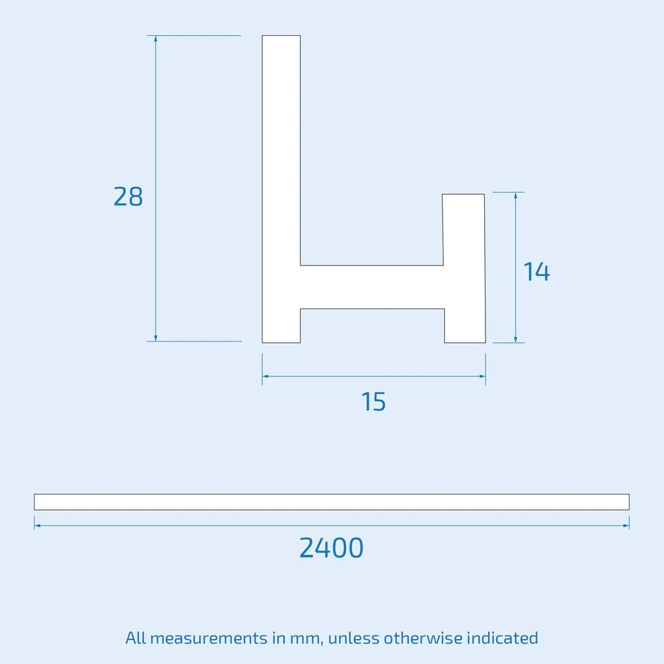 Starter/End White – PVC Trim for Wall & Ceiling Panels