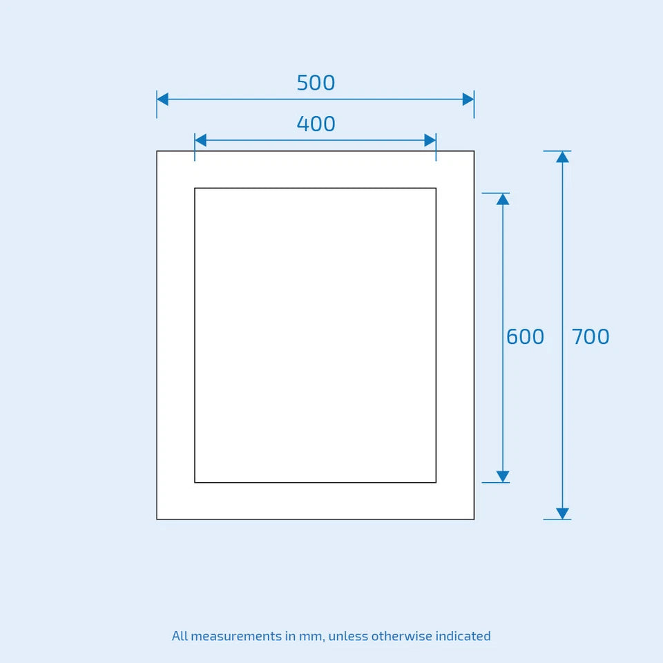 Double Layer Bathroom Mirror | Modern Wall Mounted Framed Design
