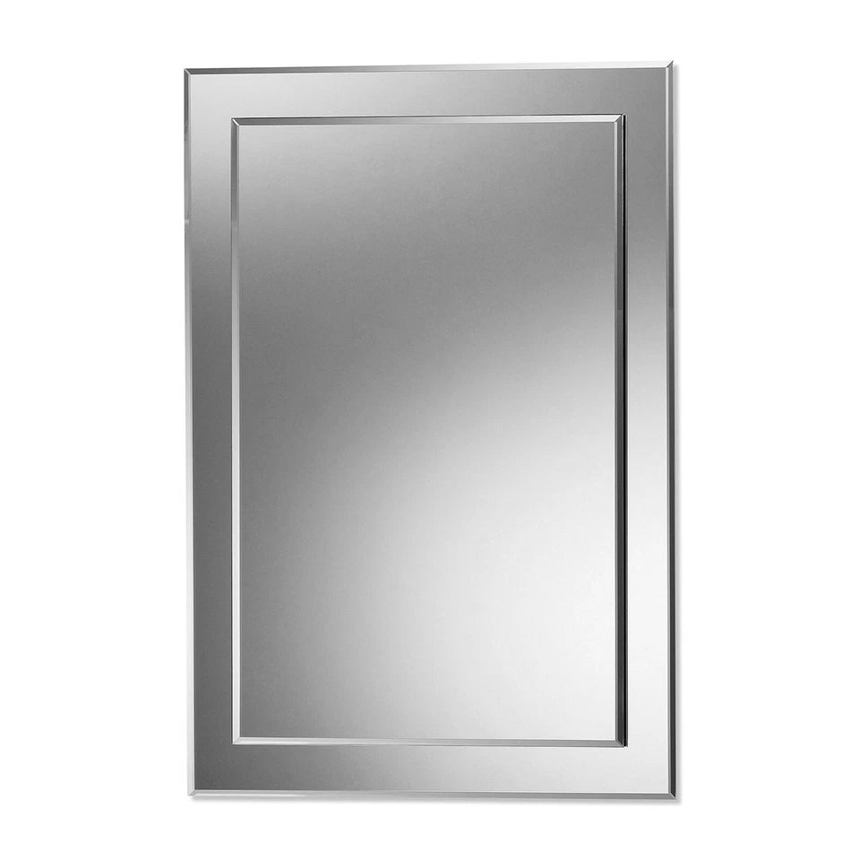 Double Layer Bathroom Mirror | Modern Wall Mounted Framed Design