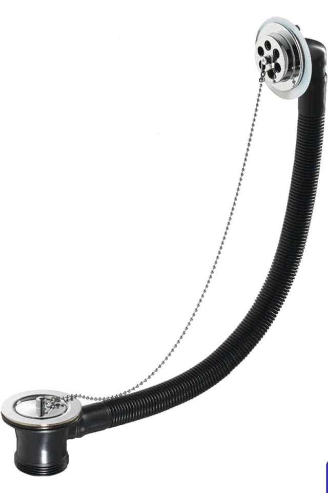 Retainer Bath Waste with Brass Plug & Ball Chain – Chrome Finish