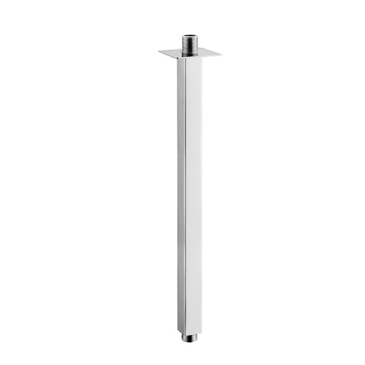 Chrome Ceiling Shower Arm 380mm Extension Pipe with Flange