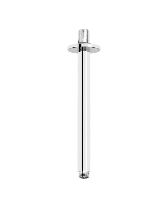 Chrome Ceiling Shower Arm – 250mm Extension Pipe with Flange