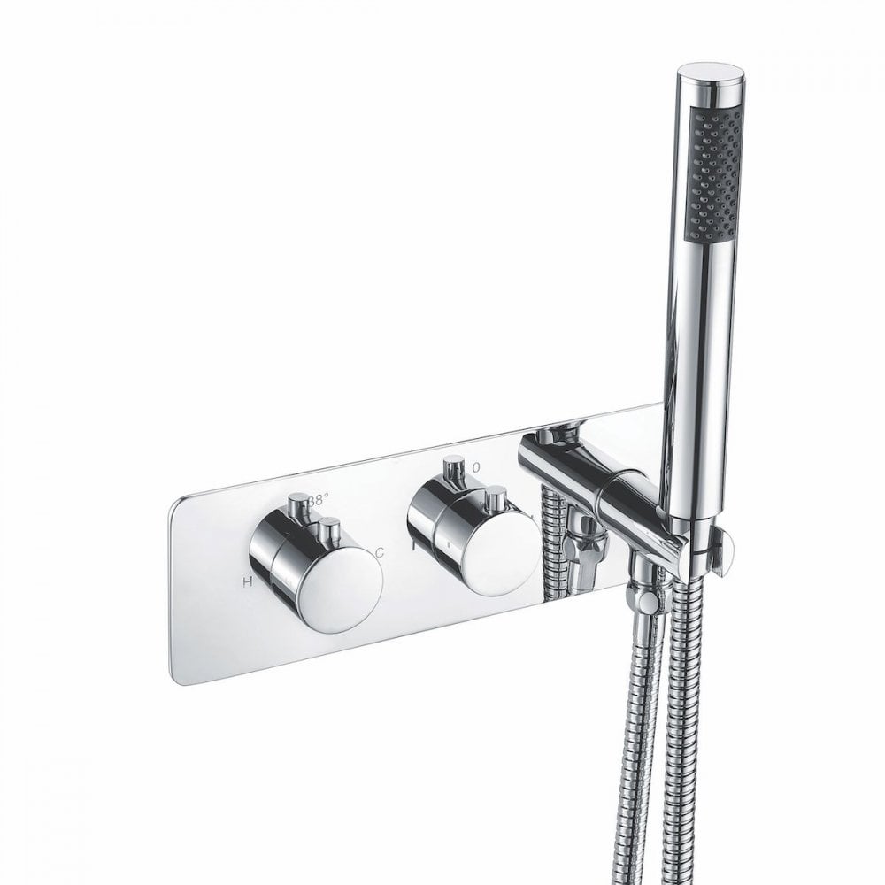 Triple Round Concealed Valve with Round Handset