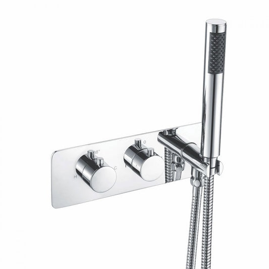 Triple Round Concealed Valve with Round Handset