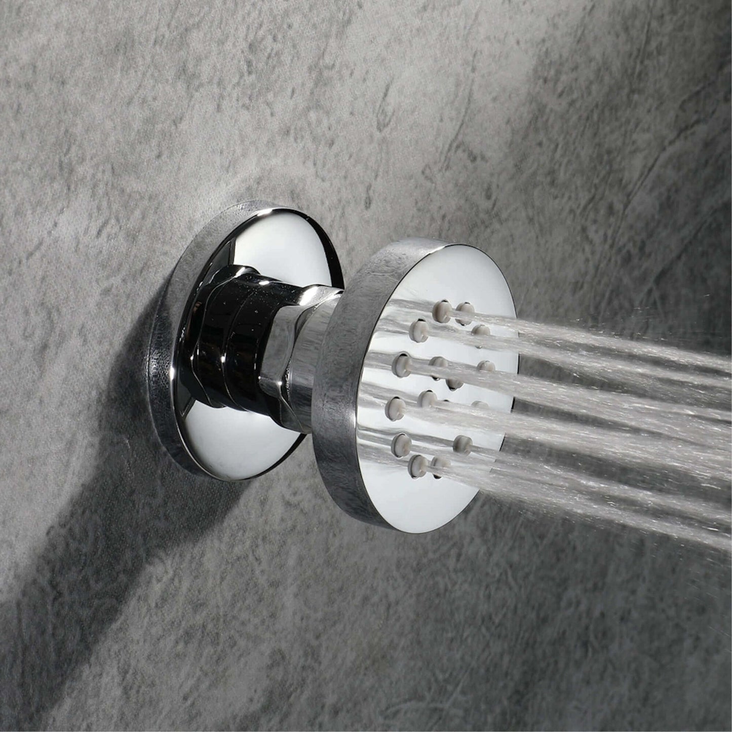 Round Body Jet – Ultra Slim Bathroom Massage Jet Stainless Steel / Brass