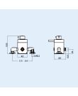 Emso Round Exposed Thermostatic Shower Valve With Bottom Outlet