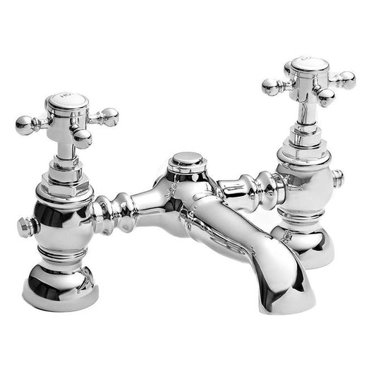 York Traditional Bath Filler Tap - Chrome Finish