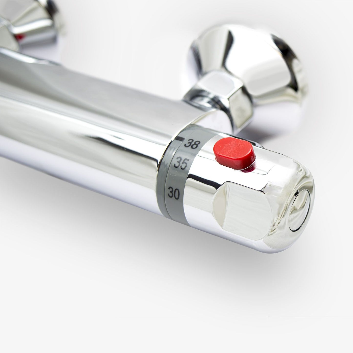 Rex Chrome Exposed Thermostatic Bar Mixer Valve – Modern Wall Mounted Faucet