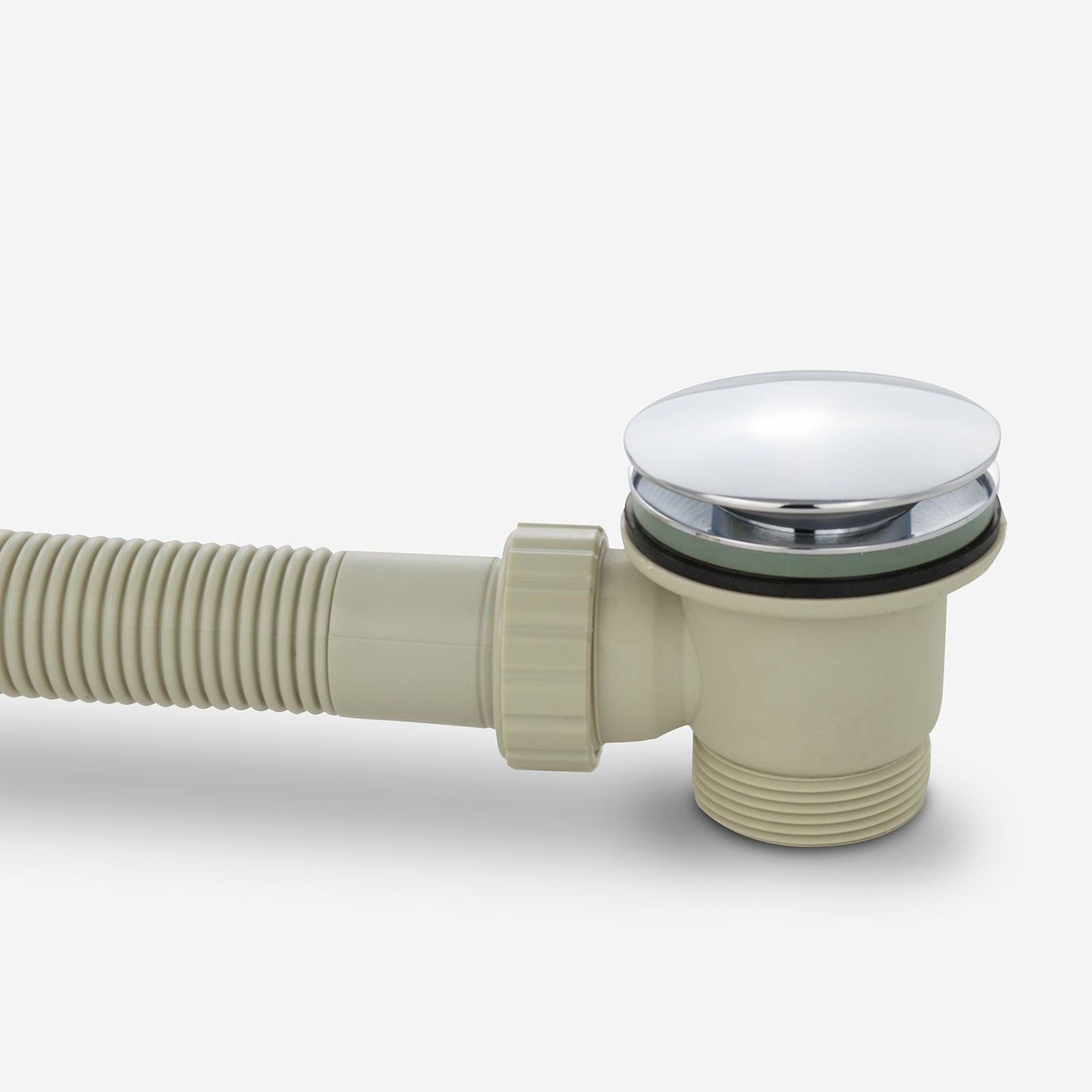 Round Bath Filler & Overflow Kit – Chrome with Integrated Waste